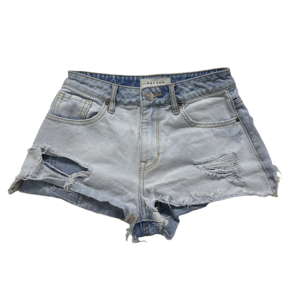 PacSun Light Blue Distressed Jean Shorts